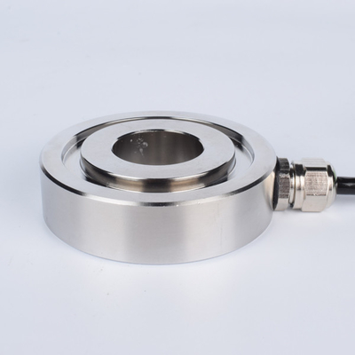 célula de carga de acero inoxidable de 10-200kn Ring Force Sensor 1.5mv/V