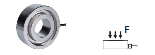 Certificado completo del sensor de fuerza miniatura 1.5mV/V del acero inoxidable 10-200kN