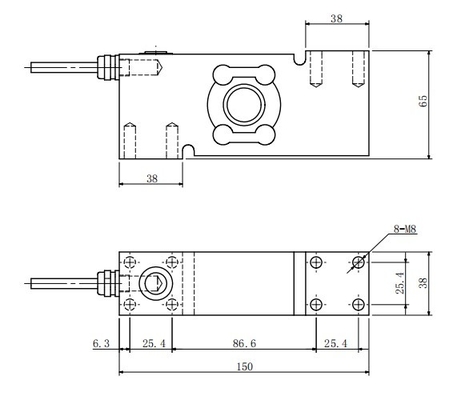 Stock de fábrica FA568 50 kg 500 kg 1000 kg Célula de carga de punto Signle de acero inoxidable para sensor de pesaje de báscula de plataforma